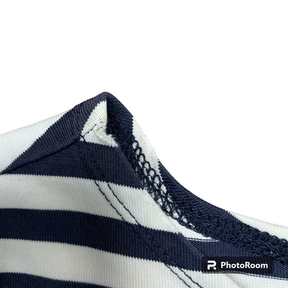 Women's J. CREW Short-Sleeve Striped Cotton Mini Dress- Size Small - Picture 12 of 15